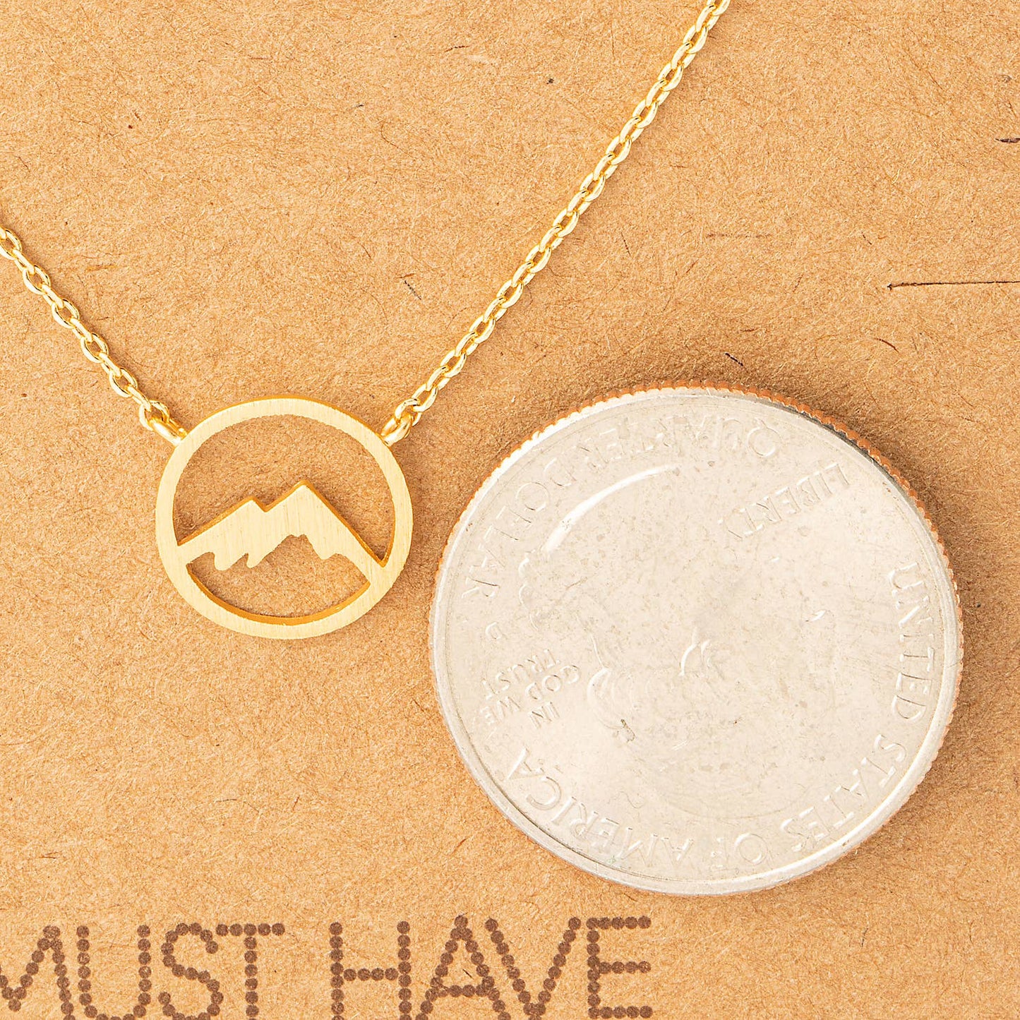 Mountain Range Pendant Necklace: Silver, Gold or Rose Gold