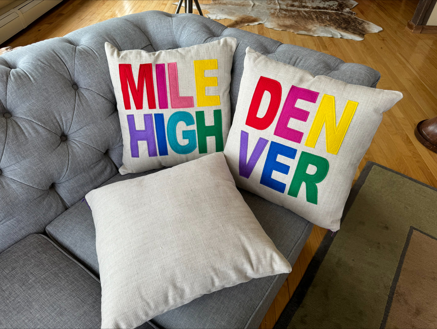Colorful Colorado pillow & insert