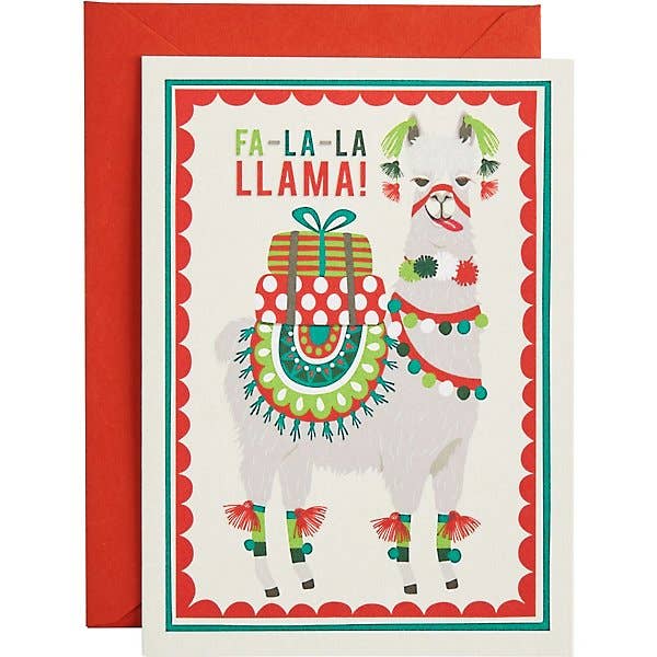 Fa-la-la-Llama Christmas Card