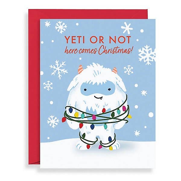 Yeti Or Not Christmas Card