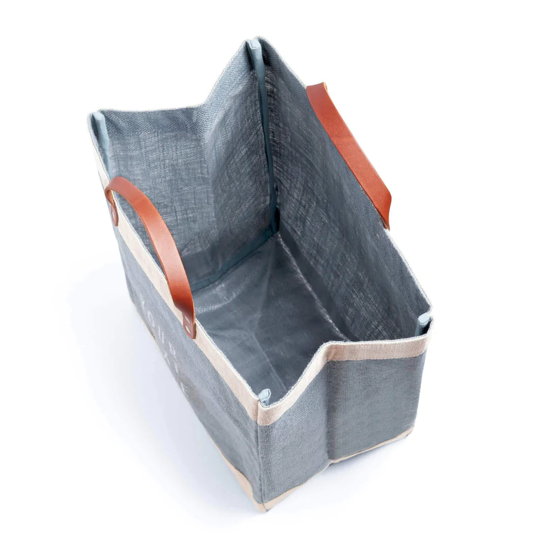 Market Tote. Grey. White Text: Altitude Attitude Colorado