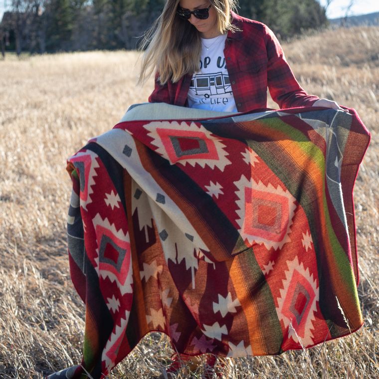 Alpaca Blanket - Red