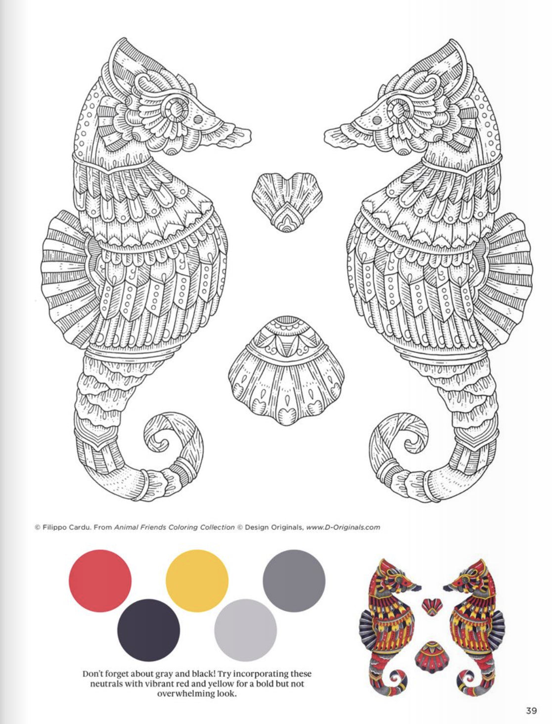 Animal Friends Coloring Book