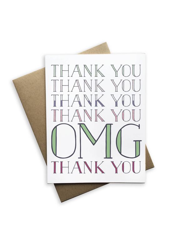 Thank You OMG Card