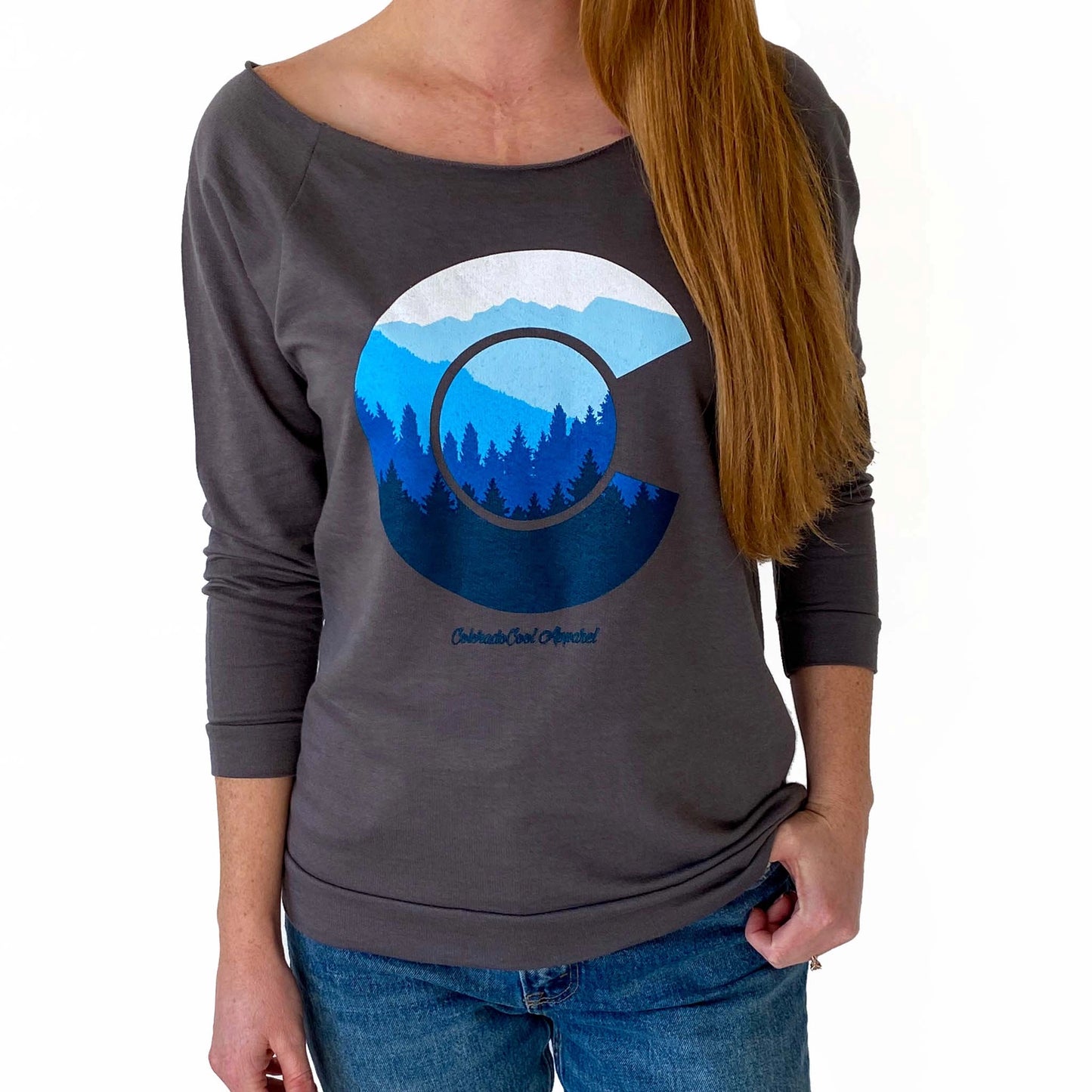 Treeline 3/4 Sleeve, Women's Shirt: Grey