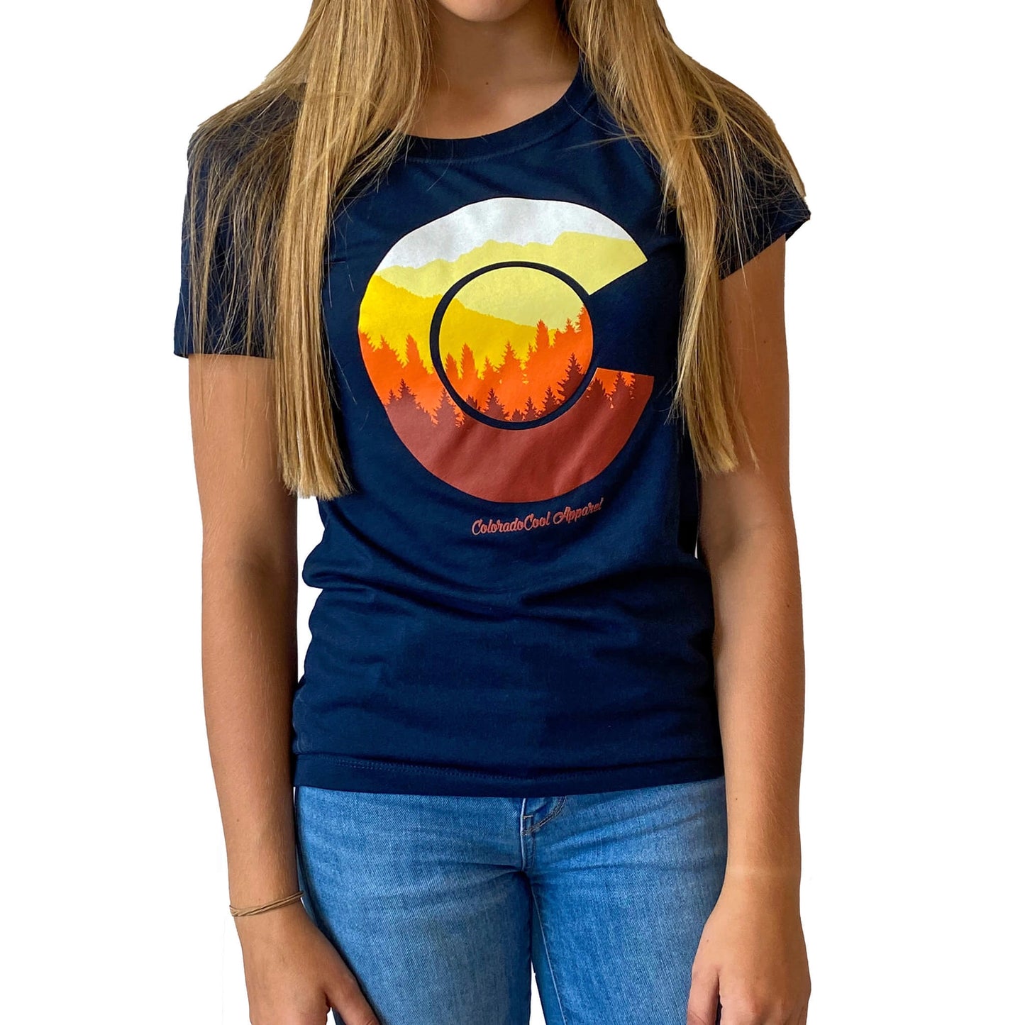 Treeline Women's T-Shirt: Navy