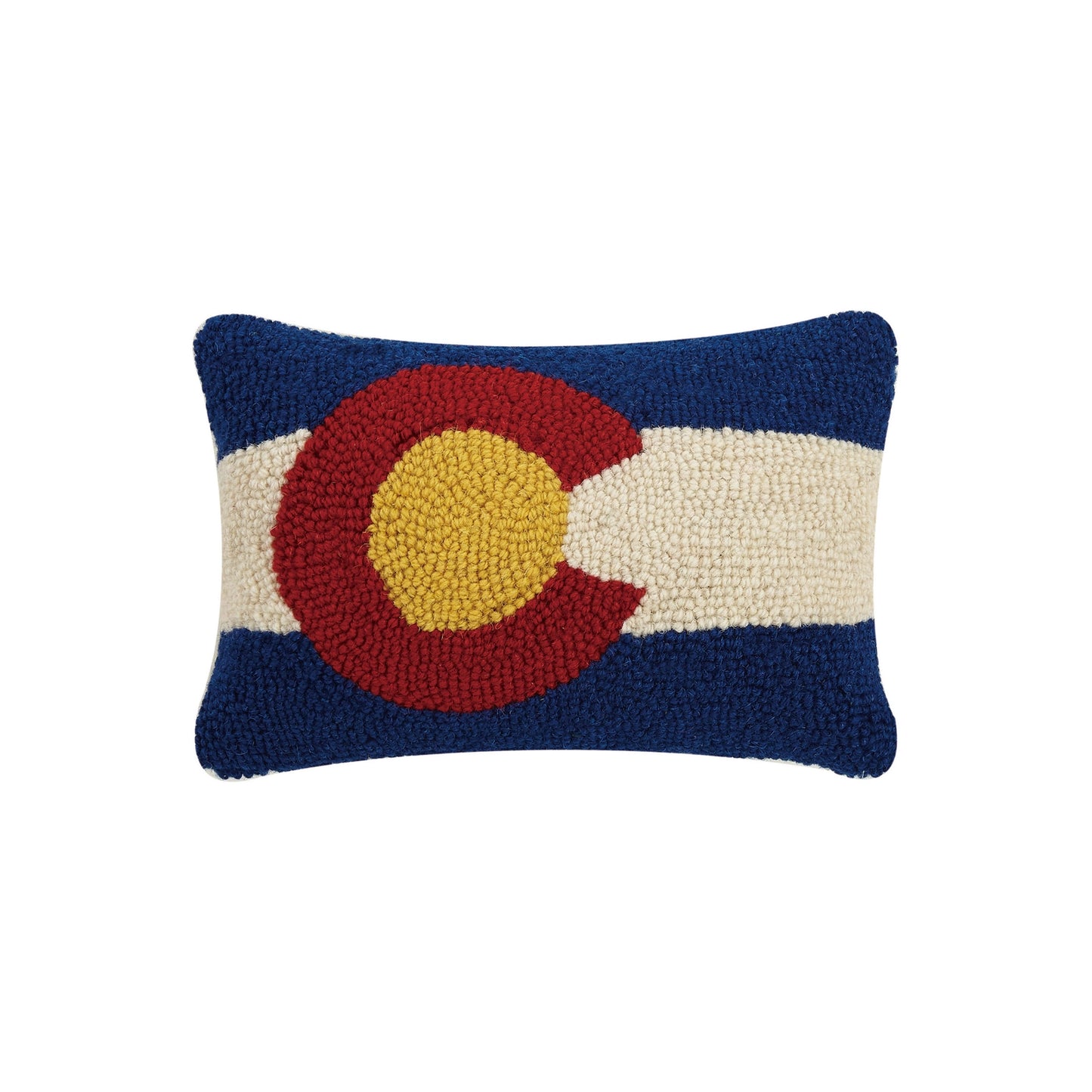 Colorado Lumbar Wool Hook Pillow.
