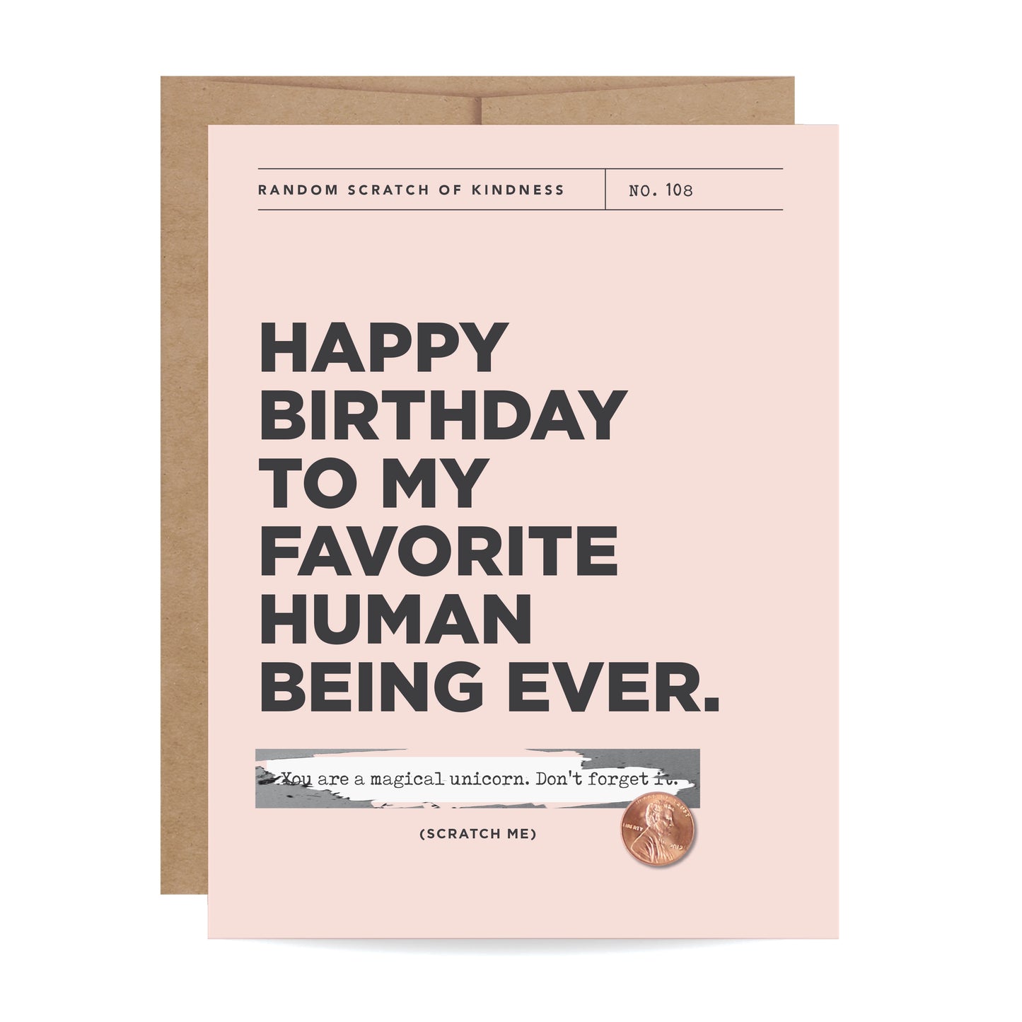 Happy Birthday Magical Unicorn Scratch Off Card