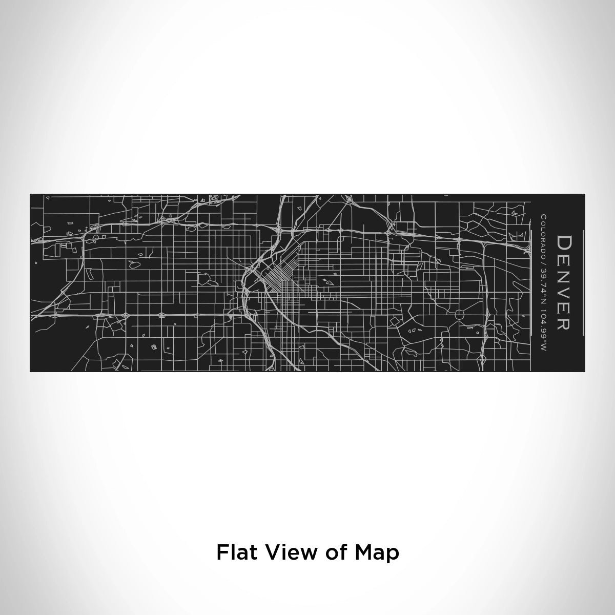Denver Colorado Map Insulated Cup In Black