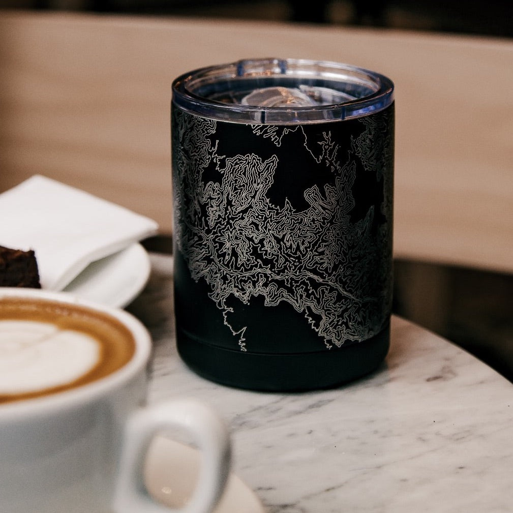 Denver Colorado Map Insulated Cup In Black