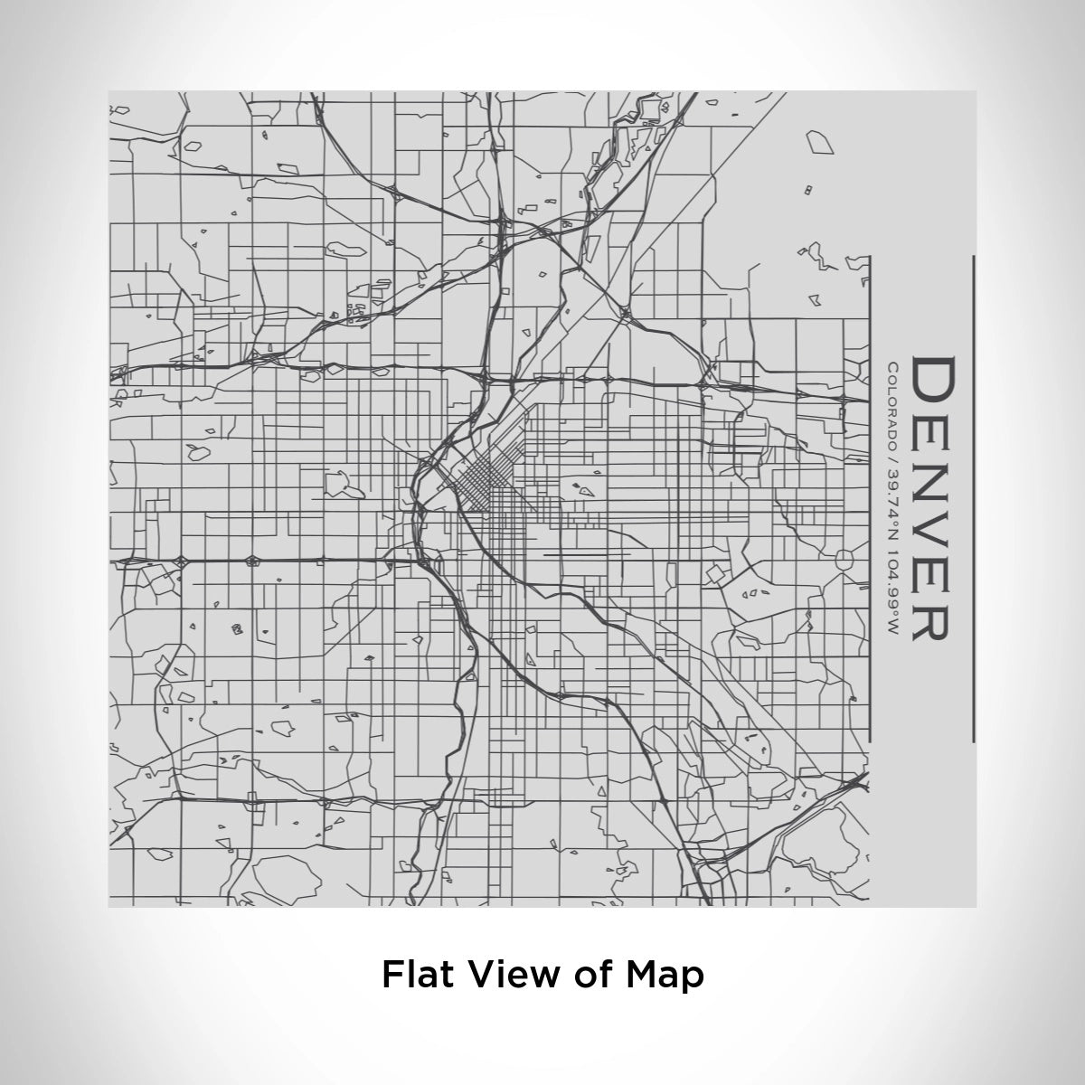 Denver CO Map Tumbler