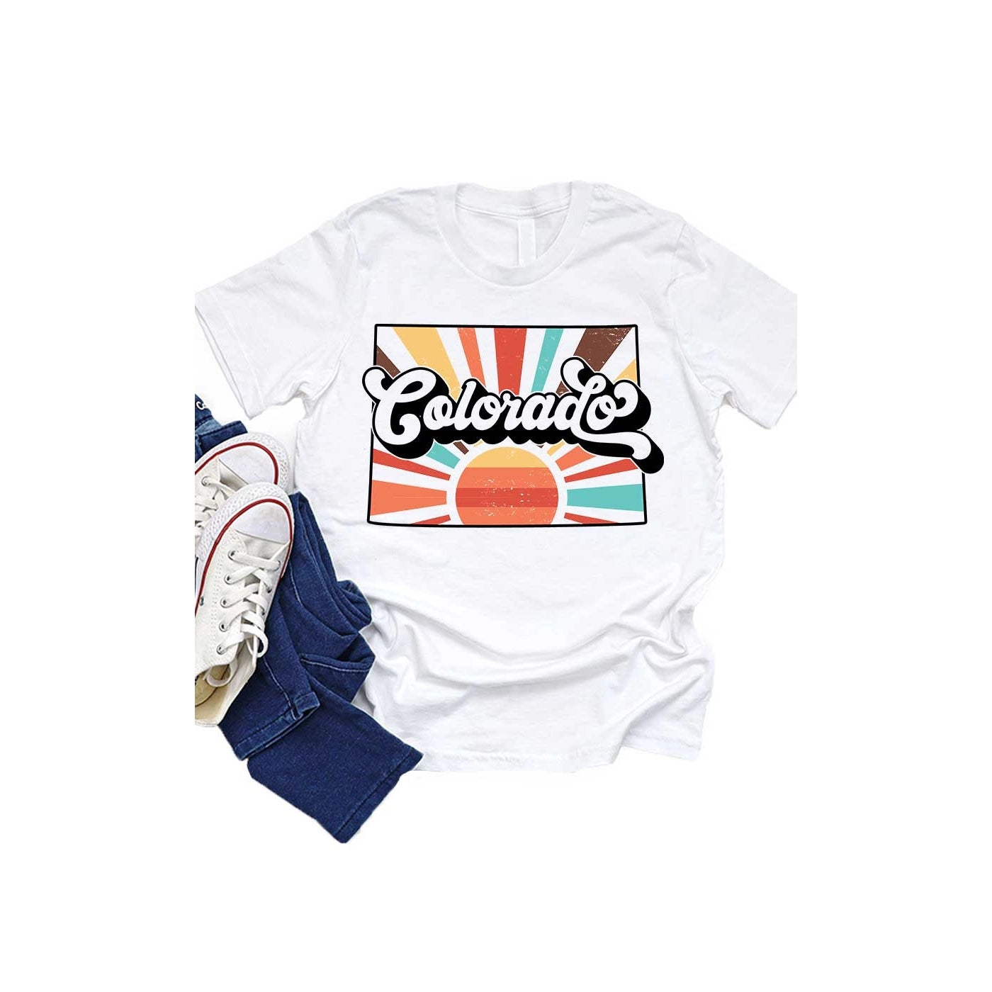Kids Retro Colorado State Tee