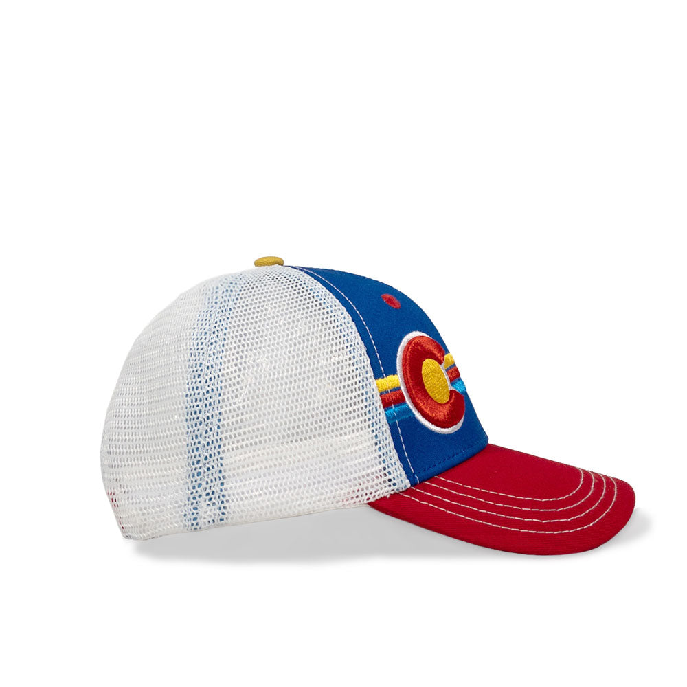Candy-striped Kids Trucker Hat