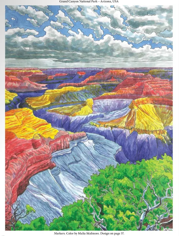 National Parks Coloring Book
