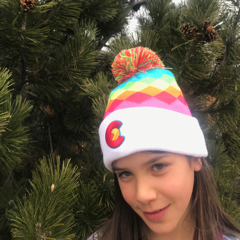 Rainbow Beanie - Kids