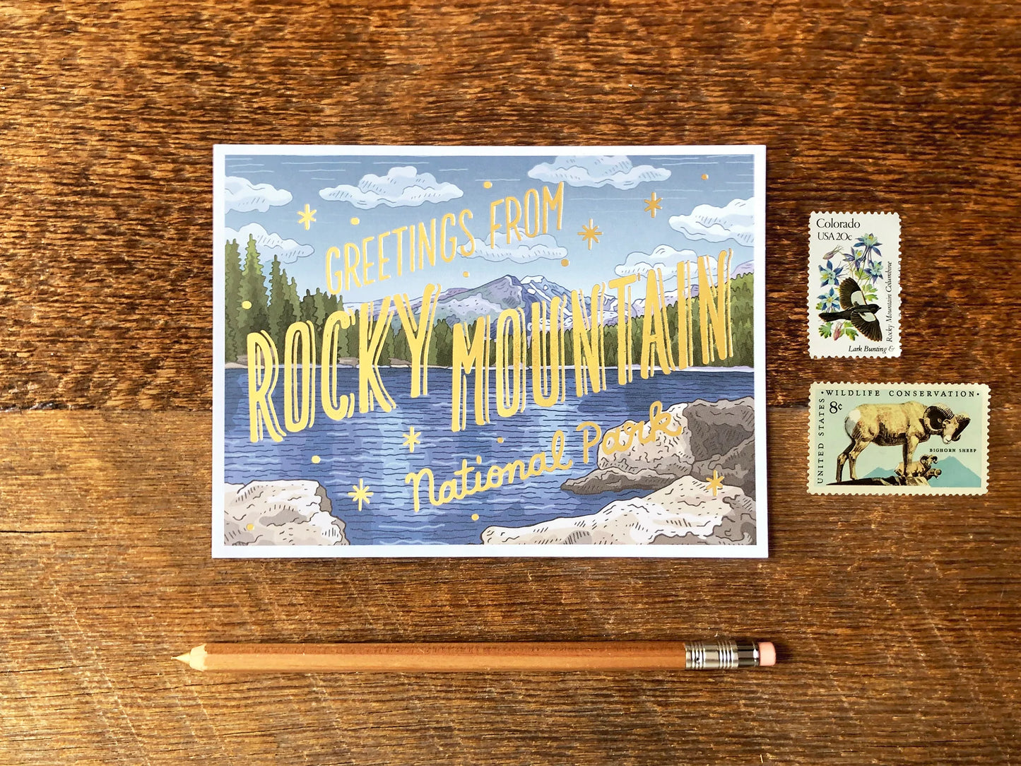 Rocky Mountain Colorado Postcard
