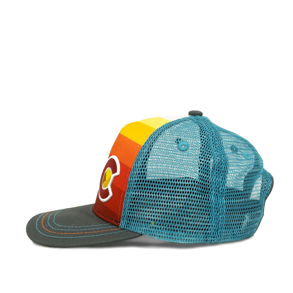 Kids Sunset Fadar Curve Bill Hat