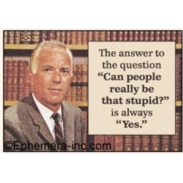 The Answer To The Question.. Magnet