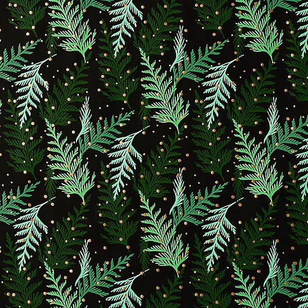 Holiday Cedar Branches Stone Paper Roll Wrap
