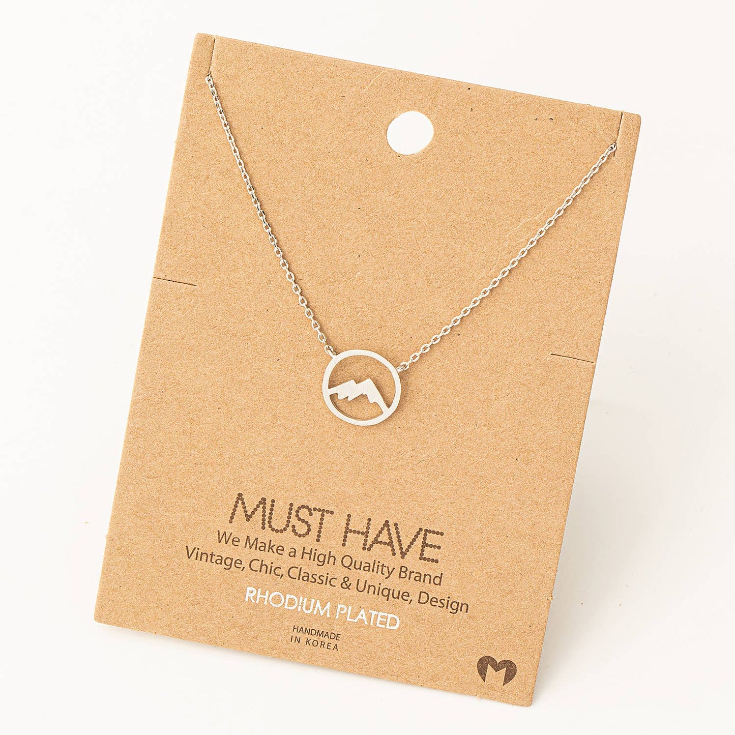 Mountain Range Pendant Necklace: Silver, Gold or Rose Gold