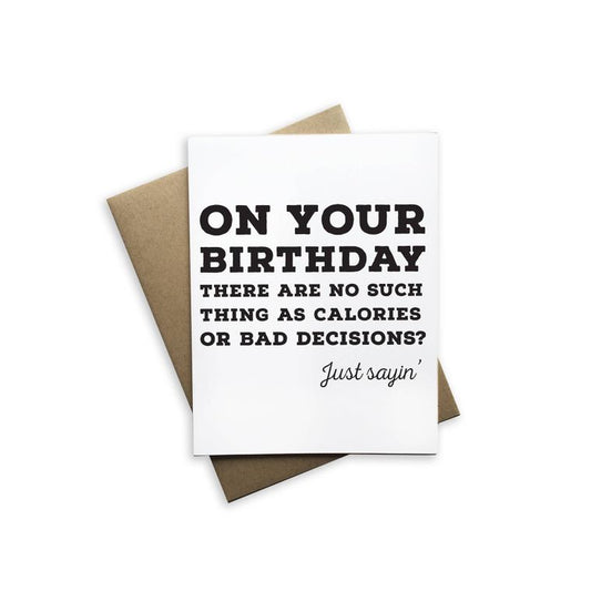 On Your Birthday - No Such Thing As Calories