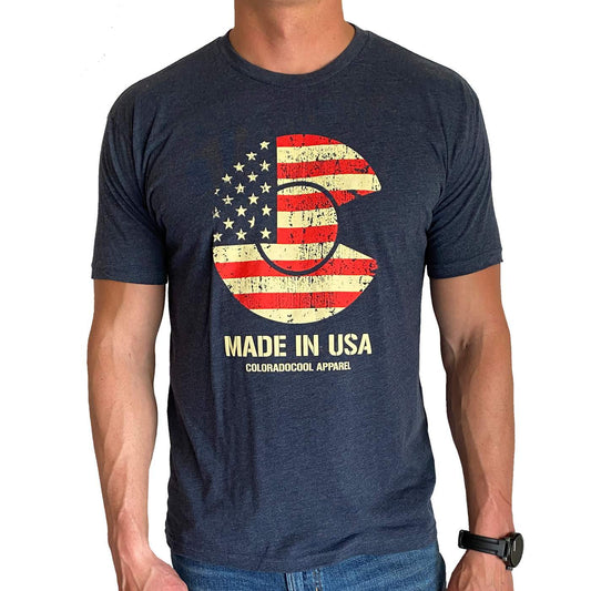 USA - Colorado Proud Men's T-Shirt. ONLY XX-Large Available