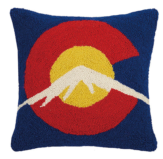Colorado  -Square Hook Pillow