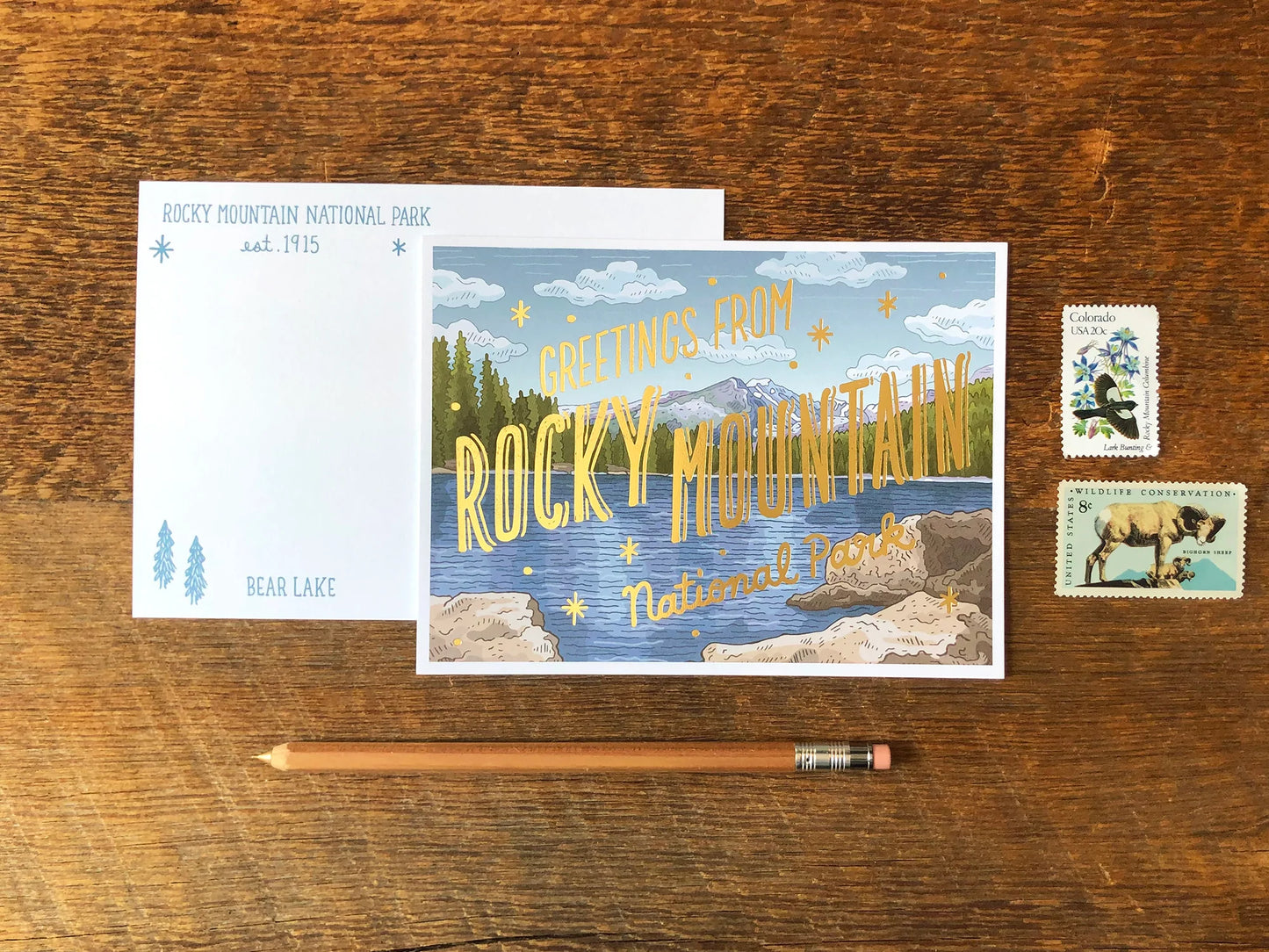 Rocky Mountain Colorado Postcard