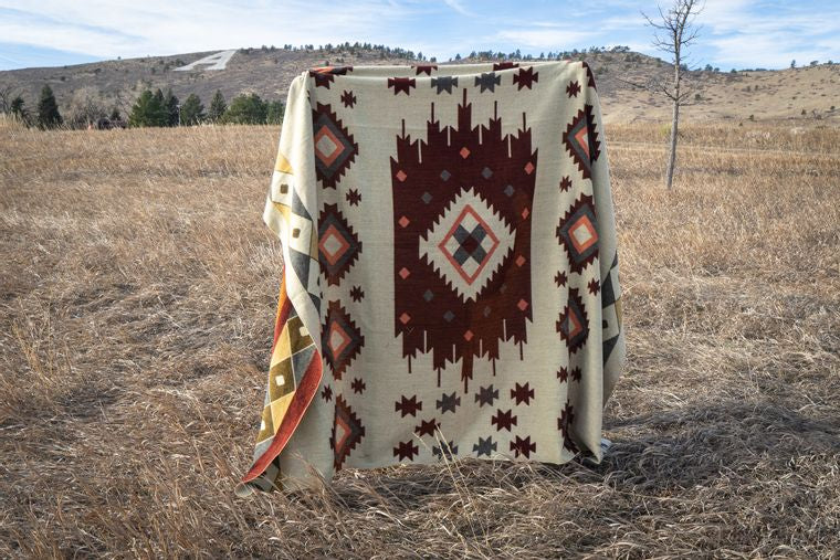 Alpaca Andean Wool Blanket. Western